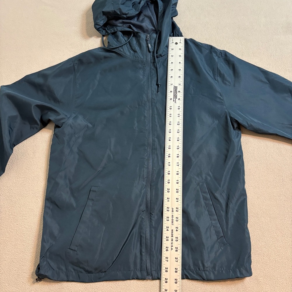 Universal Studios Jaws Windbreaker Jacket Adults Large Navy Blue Da Dum Graphic - Picture 8 of 9